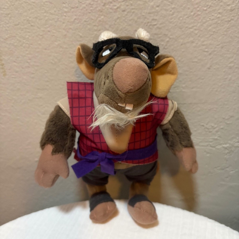 Mattel TMNT Mutant Mayhem Master Splinter Plush 8 Inch Stuffed Toy 2023 HRC76